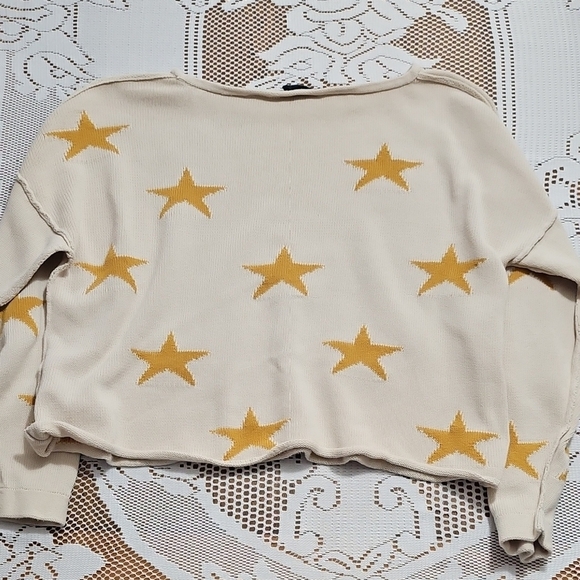 Blank Paige Oversized Cropped Textured Sweater 100% Cotton - Picture 7 of 7